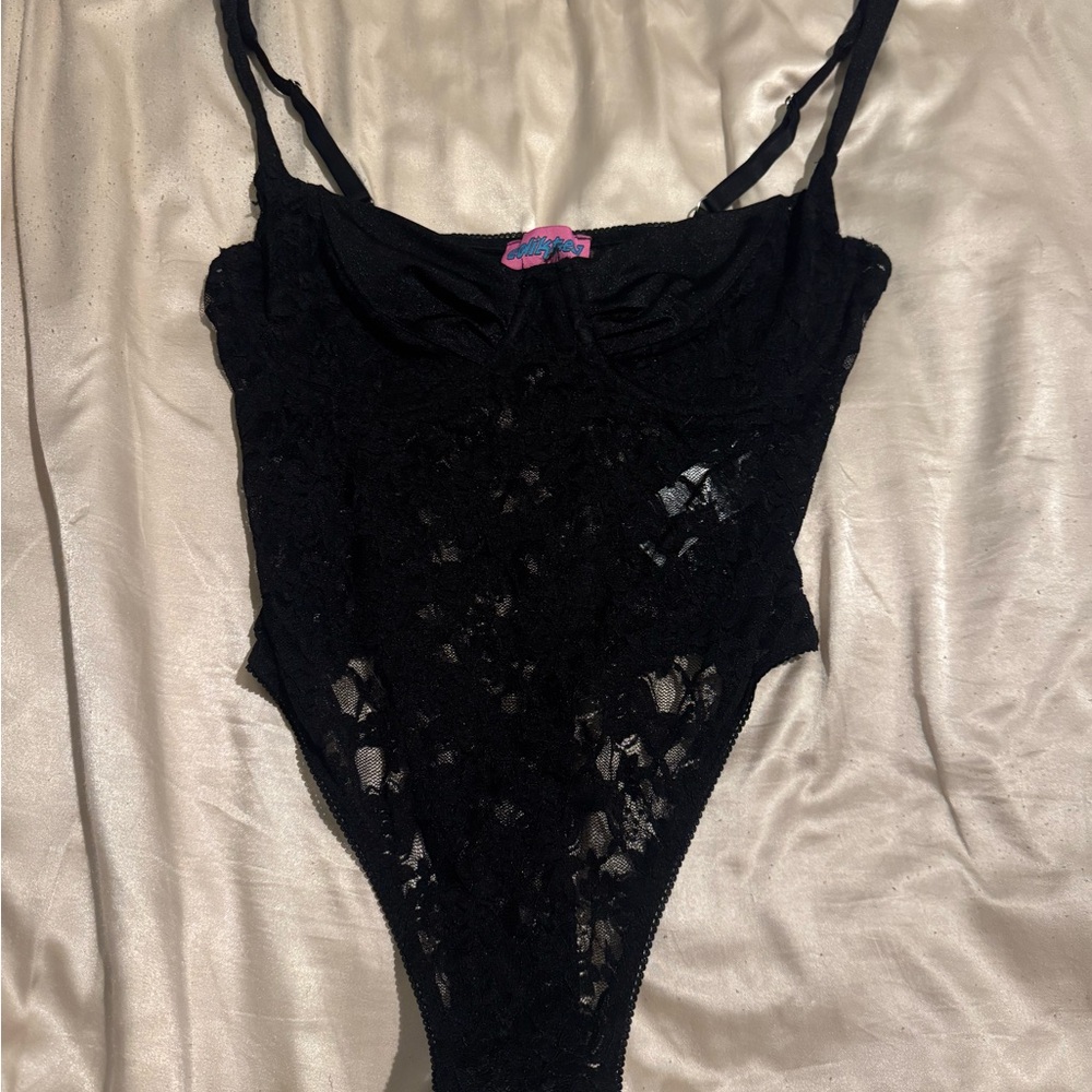 Edikted Black Lace Bodysuit